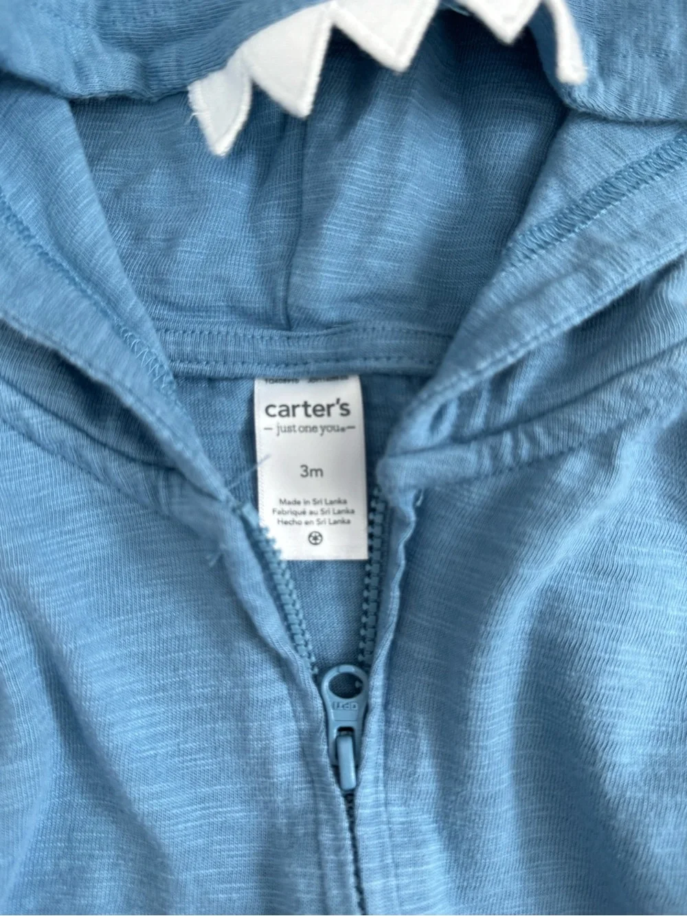 Carter's Light Blue Shark Hoodie Set